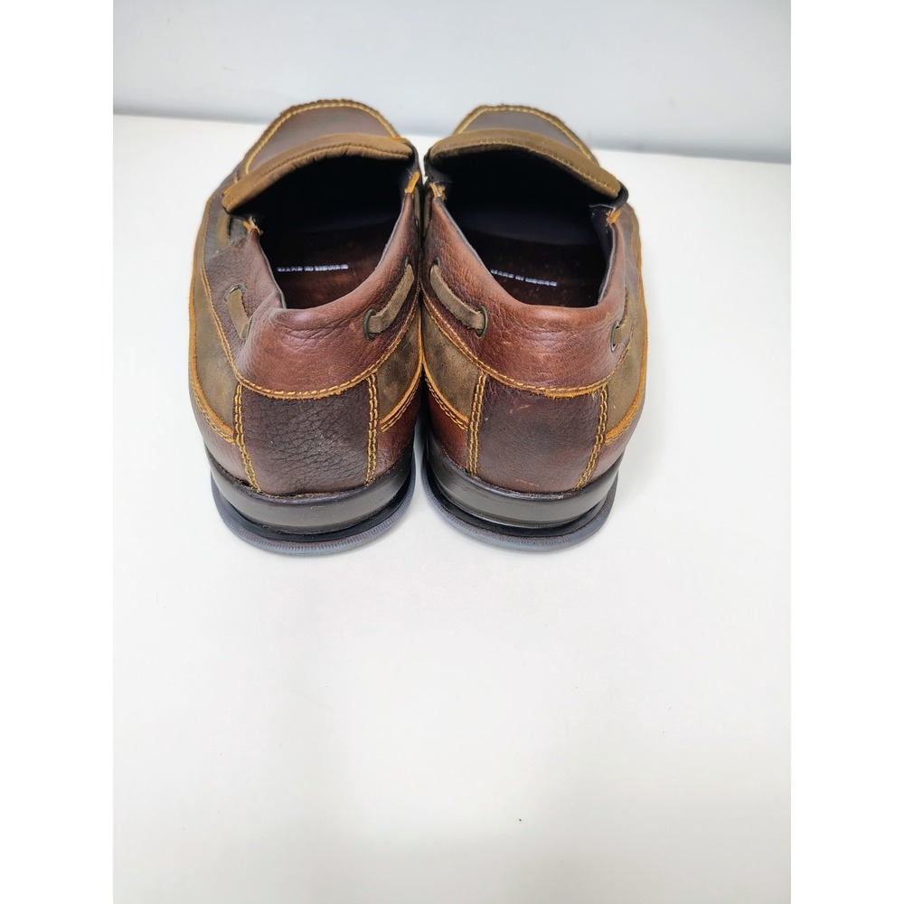 Hitchcock Boat Moccasin Mens Size 13 3E Brown Leather Slip On - Picture 3 of 11